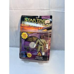 1996 Playmates - Star Trek: TNG - Cadet Worf Starfleet Academy w/ CD - NOS
